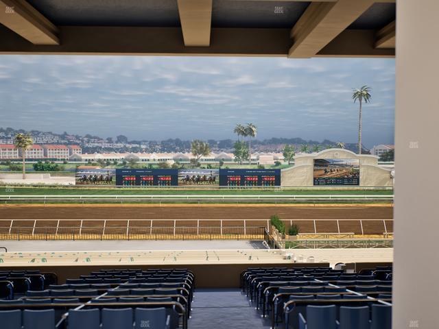 Del Mar Thoroughbred Club - Section Stretch Run Box 18 G Lvl 3 Seat View