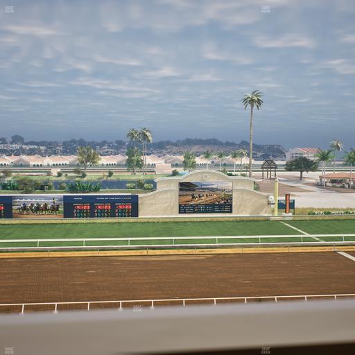 Del Mar Thoroughbred Club - Section Stretch Run Box 18 J Lvl 4 Seat View