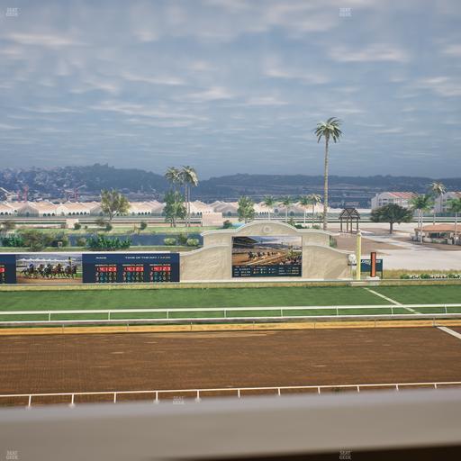 Del Mar Thoroughbred Club - Section Stretch Run Box 18 J Lvl 4 Seat View