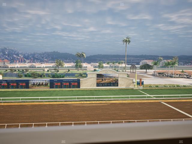 Del Mar Thoroughbred Club - Section Stretch Run Box 18 J Lvl 4 Seat View