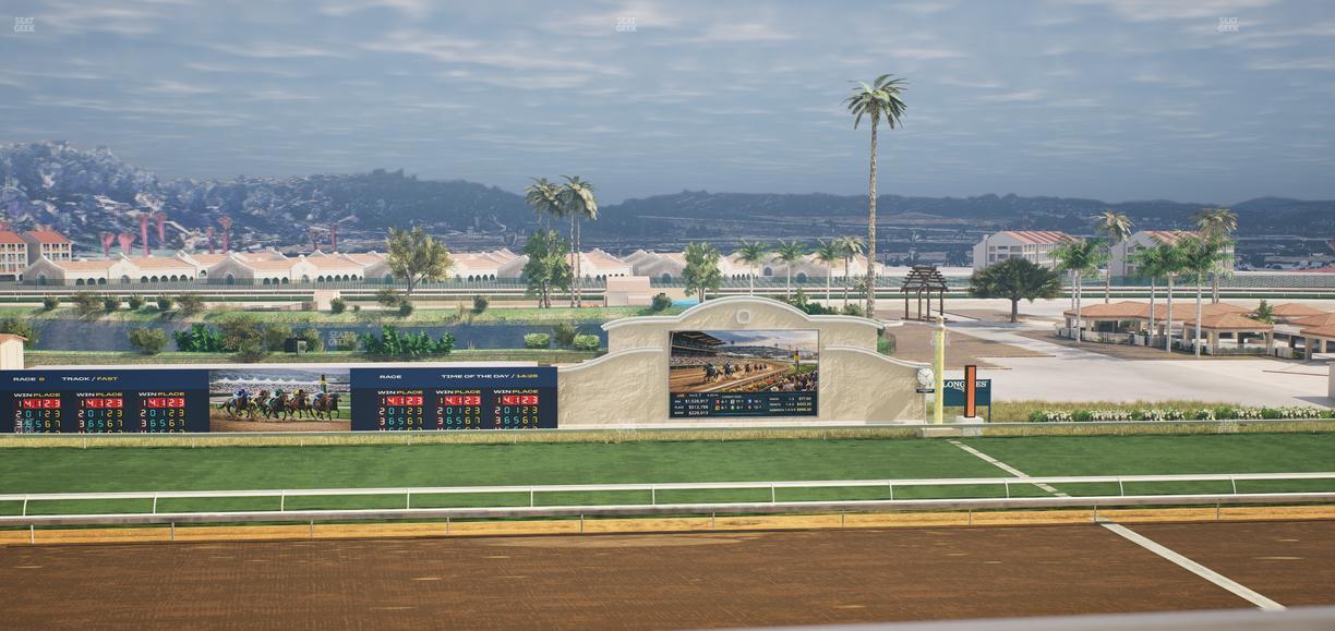 Del Mar Thoroughbred Club - Section Stretch Run Box 18 K Lvl 4 Seat View