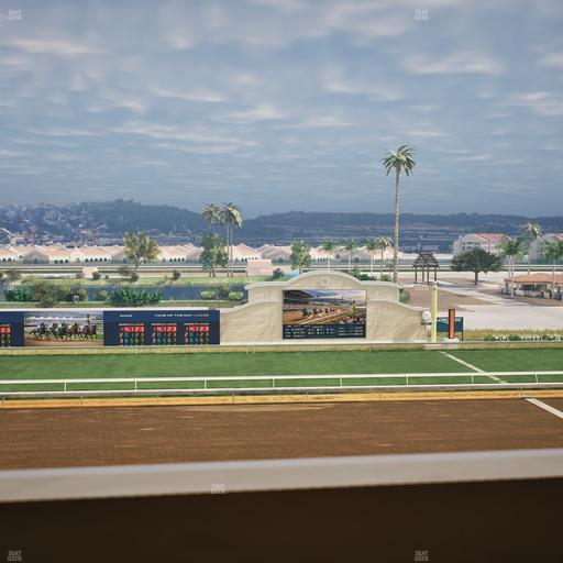 Del Mar Thoroughbred Club - Section Stretch Run Box 18 K Lvl 4 Seat View