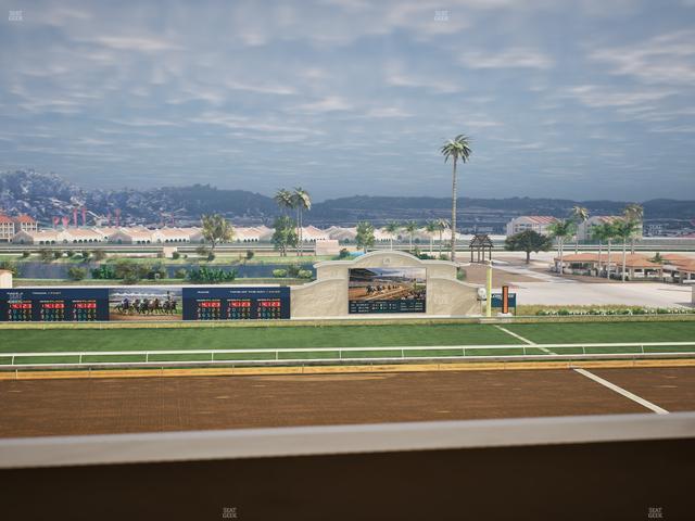Del Mar Thoroughbred Club - Section Stretch Run Box 18 K Lvl 4 Seat View