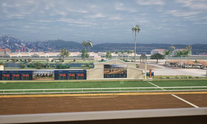 Del Mar Thoroughbred Club - Section Stretch Run Box 18 K Lvl 4 Seat View