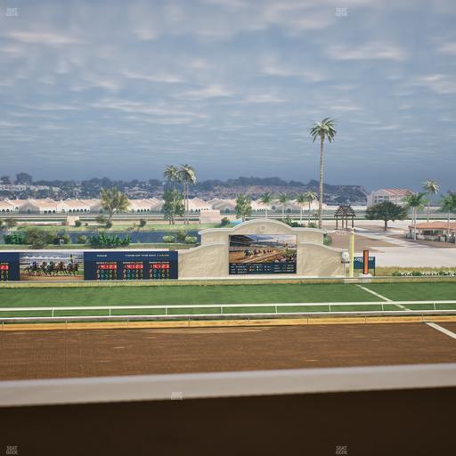 Del Mar Thoroughbred Club - Section Stretch Run Box 18 K Lvl 4 Seat View