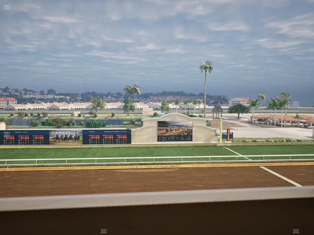 Del Mar Thoroughbred Club - Section Stretch Run Box 18 K Lvl 4 Seat View