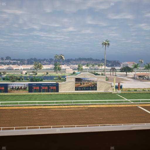 Del Mar Thoroughbred Club - Section Stretch Run Box 18 L Lvl 4 Seat View