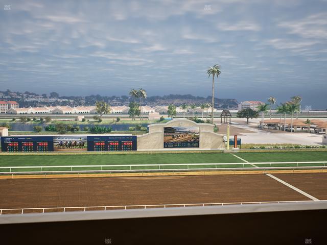 Del Mar Thoroughbred Club - Section Stretch Run Box 18 L Lvl 4 Seat View