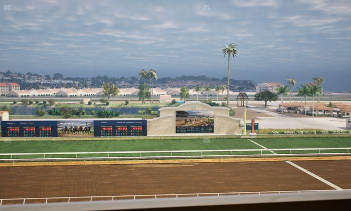Del Mar Thoroughbred Club - Section Stretch Run Box 18 L Lvl 4 Seat View