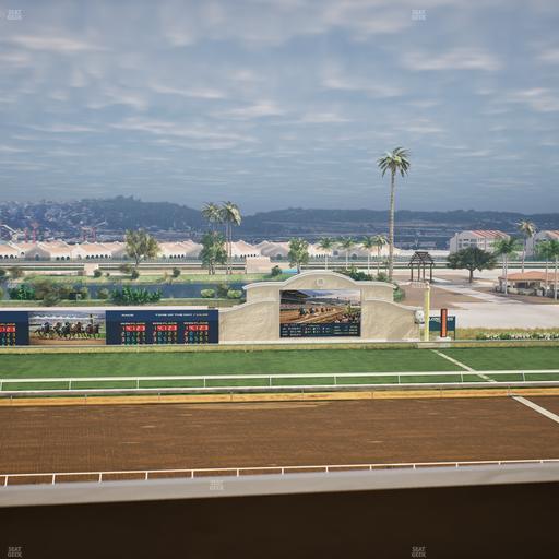 Del Mar Thoroughbred Club - Section Stretch Run Box 18 L Lvl 4 Seat View