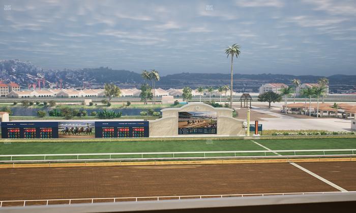 Del Mar Thoroughbred Club - Section Stretch Run Box 18 L Lvl 4 Seat View
