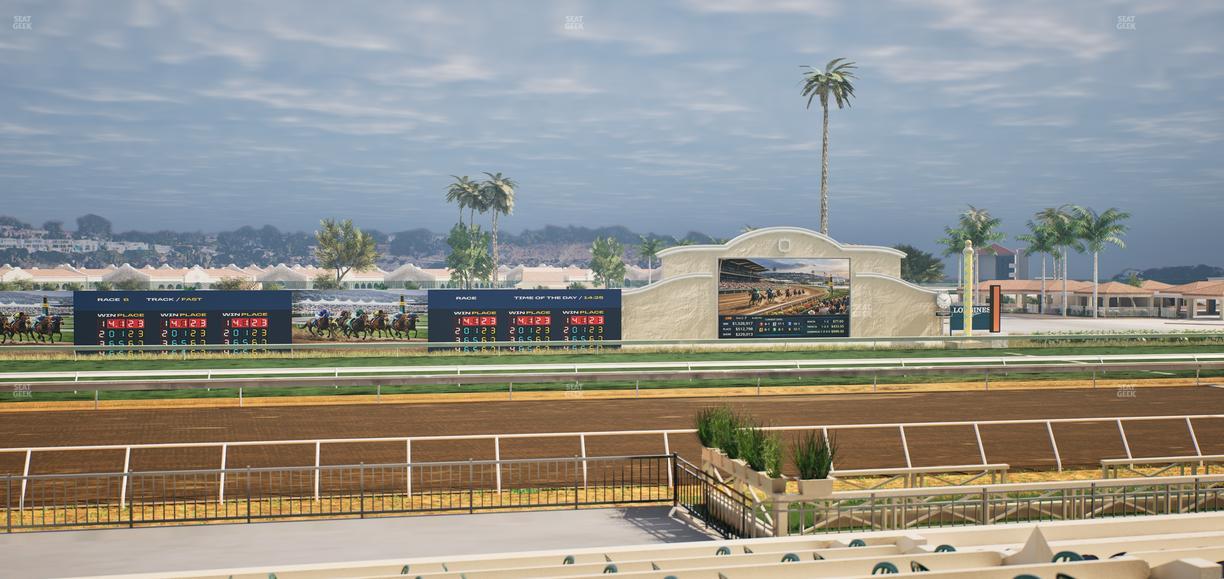 Del Mar Thoroughbred Club - Section Stretch Run Box 19 A Lvl 2 Seat View