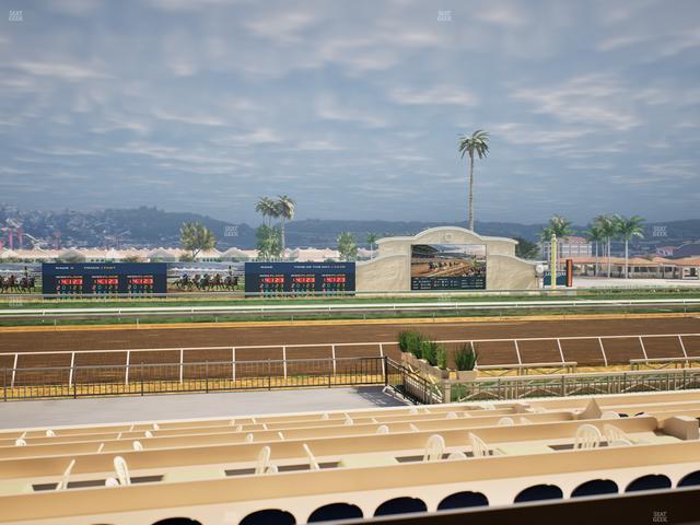 Del Mar Thoroughbred Club - Section Stretch Run Box 19 A Lvl 2 Seat View