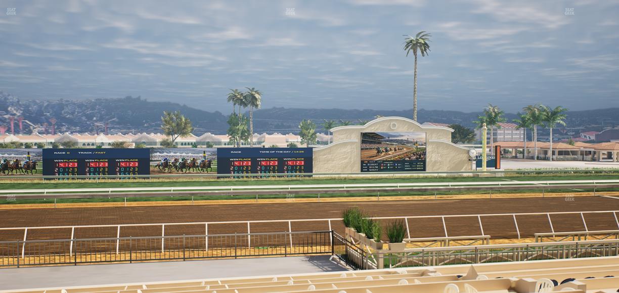 Del Mar Thoroughbred Club - Section Stretch Run Box 19 B Lvl 2 Seat View