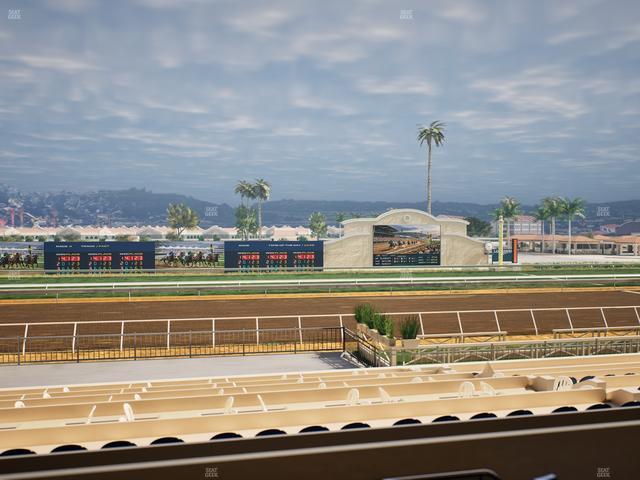 Del Mar Thoroughbred Club - Section Stretch Run Box 19 B Lvl 2 Seat View