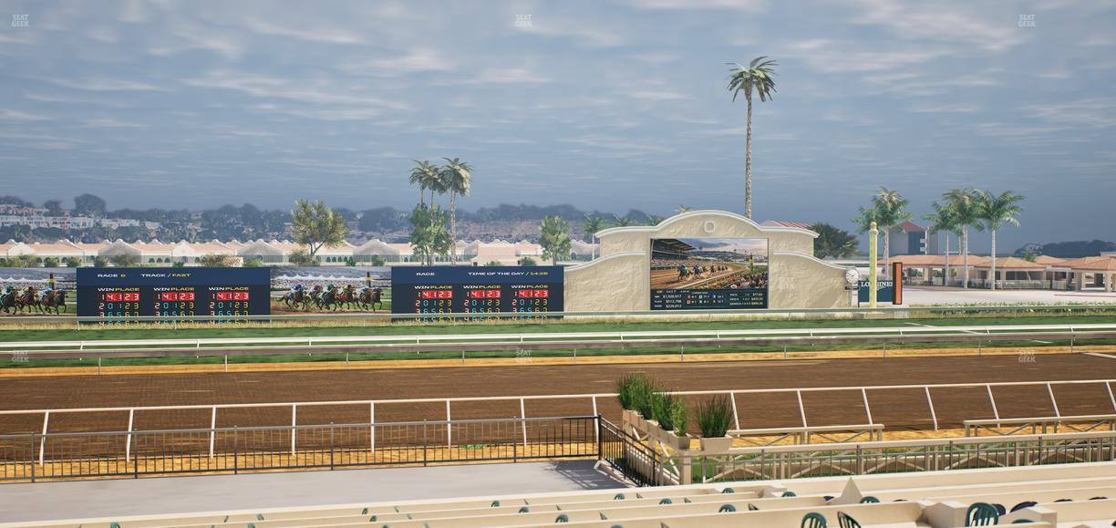 Del Mar Thoroughbred Club - Section Stretch Run Box 19 B Lvl 2 Seat View