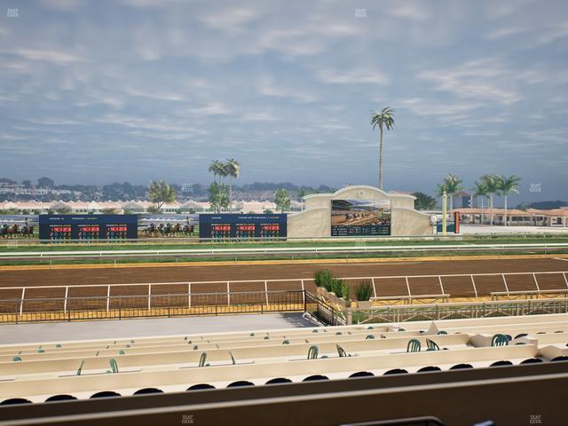 Del Mar Thoroughbred Club - Section Stretch Run Box 19 B Lvl 2 Seat View
