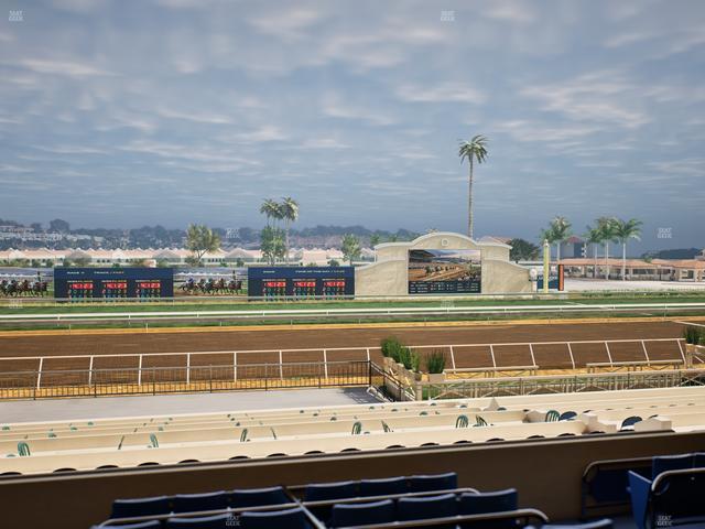 Del Mar Thoroughbred Club - Section Stretch Run Box 19 C Lvl 2 Seat View