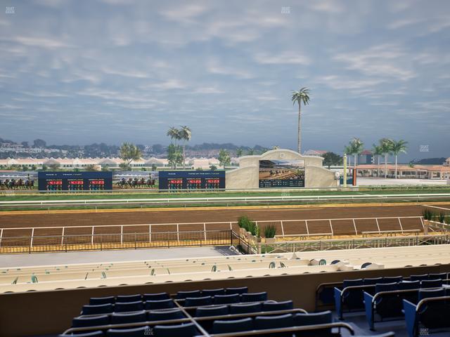 Del Mar Thoroughbred Club - Section Stretch Run Box 19 D Lvl 2 Seat View