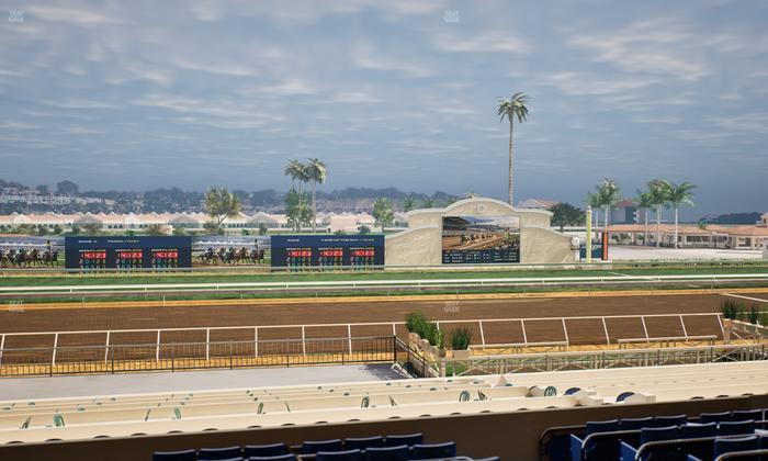 Del Mar Thoroughbred Club - Section Stretch Run Box 19 D Lvl 2 Seat View
