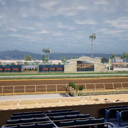 Del Mar Thoroughbred Club - Section Stretch Run Box 19 D Lvl 2 Seat View