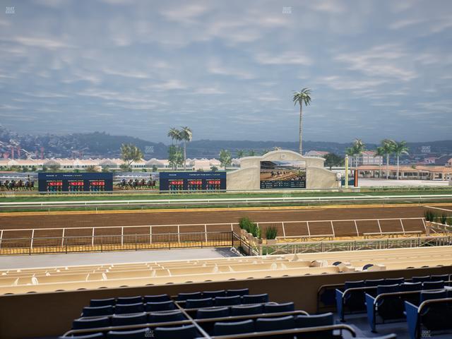 Del Mar Thoroughbred Club - Section Stretch Run Box 19 D Lvl 2 Seat View
