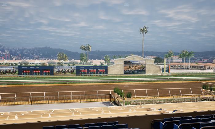 Del Mar Thoroughbred Club - Section Stretch Run Box 19 D Lvl 2 Seat View