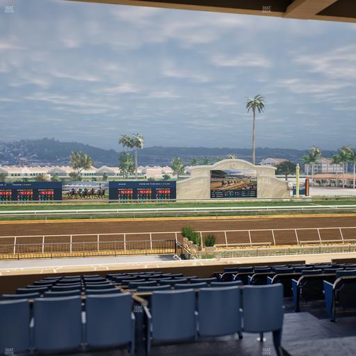 Del Mar Thoroughbred Club - Section Stretch Run Box 19 E Lvl 3 Seat View