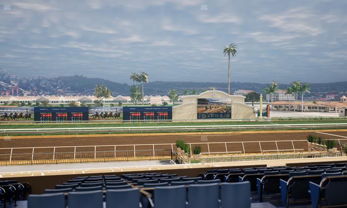 Del Mar Thoroughbred Club - Section Stretch Run Box 19 E Lvl 3 Seat View