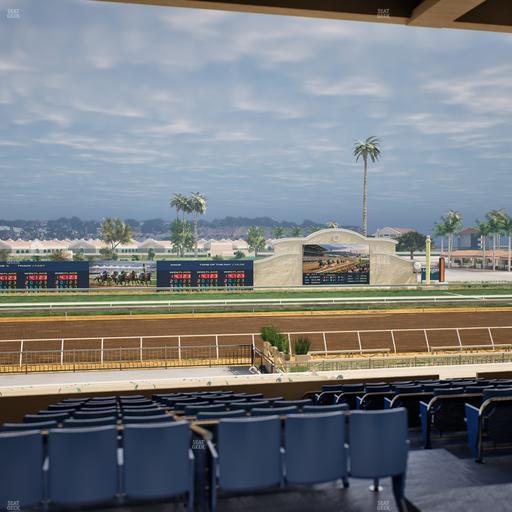 Del Mar Thoroughbred Club - Section Stretch Run Box 19 E Lvl 3 Seat View