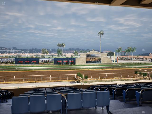 Del Mar Thoroughbred Club - Section Stretch Run Box 19 E Lvl 3 Seat View