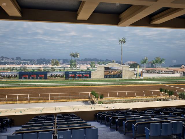 Del Mar Thoroughbred Club - Section Stretch Run Box 19 G Lvl 3 Seat View