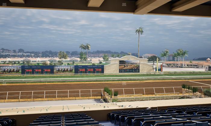 Del Mar Thoroughbred Club - Section Stretch Run Box 19 G Lvl 3 Seat View