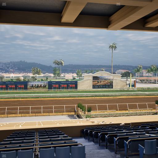 Del Mar Thoroughbred Club - Section Stretch Run Box 19 G Lvl 3 Seat View