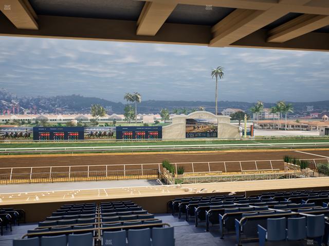 Del Mar Thoroughbred Club - Section Stretch Run Box 19 G Lvl 3 Seat View