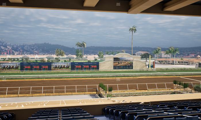 Del Mar Thoroughbred Club - Section Stretch Run Box 19 G Lvl 3 Seat View