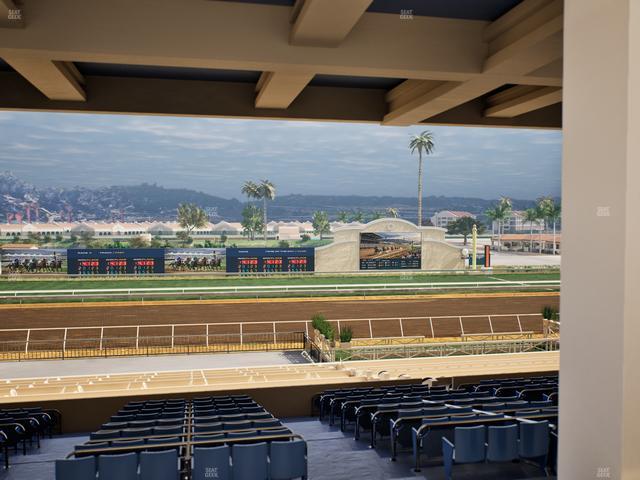 Del Mar Thoroughbred Club - Section Stretch Run Box 19 H Lvl 3 Seat View