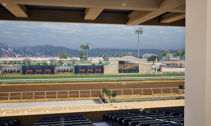 Del Mar Thoroughbred Club - Section Stretch Run Box 19 H Lvl 3 Seat View