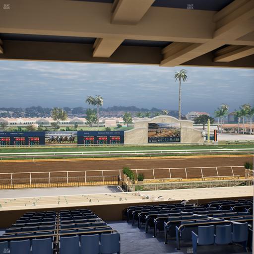 Del Mar Thoroughbred Club - Section Stretch Run Box 19 H Lvl 3 Seat View