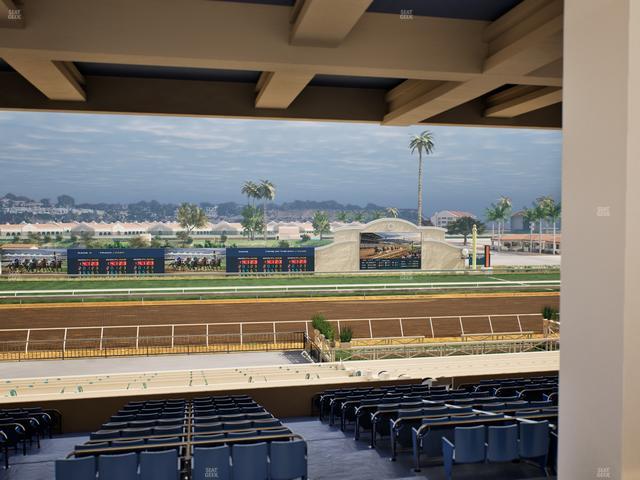 Del Mar Thoroughbred Club - Section Stretch Run Box 19 H Lvl 3 Seat View