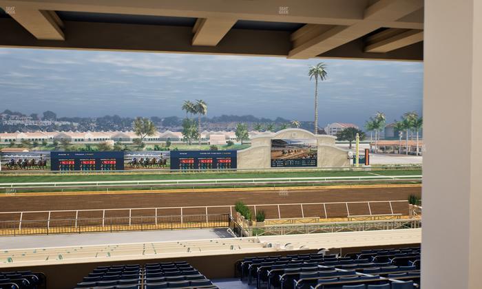 Del Mar Thoroughbred Club - Section Stretch Run Box 19 H Lvl 3 Seat View