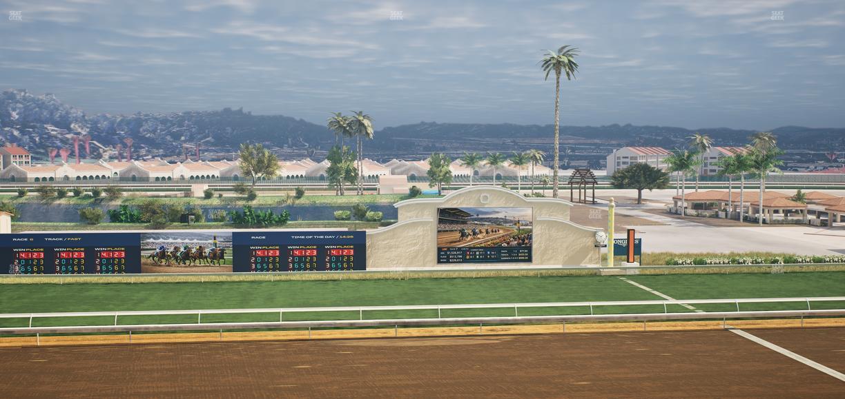 Del Mar Thoroughbred Club - Section Stretch Run Box 19 J Lvl 4 Seat View