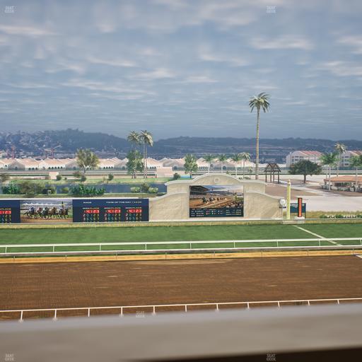 Del Mar Thoroughbred Club - Section Stretch Run Box 19 J Lvl 4 Seat View