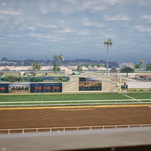 Del Mar Thoroughbred Club - Section Stretch Run Box 19 J Lvl 4 Seat View