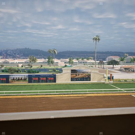 Del Mar Thoroughbred Club - Section Stretch Run Box 19 K Lvl 4 Seat View