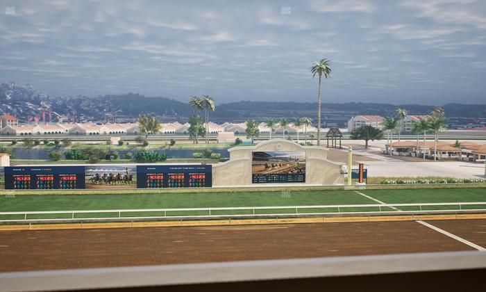 Del Mar Thoroughbred Club - Section Stretch Run Box 19 K Lvl 4 Seat View