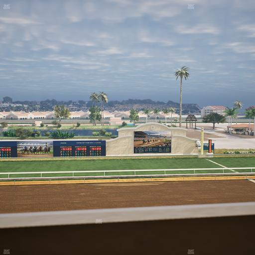 Del Mar Thoroughbred Club - Section Stretch Run Box 19 K Lvl 4 Seat View