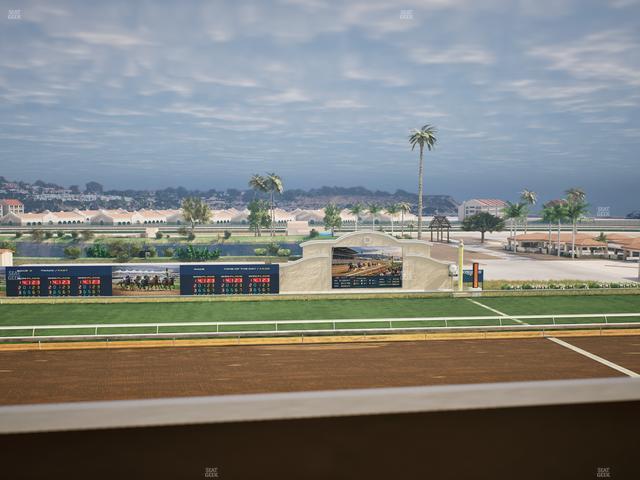 Del Mar Thoroughbred Club - Section Stretch Run Box 19 K Lvl 4 Seat View