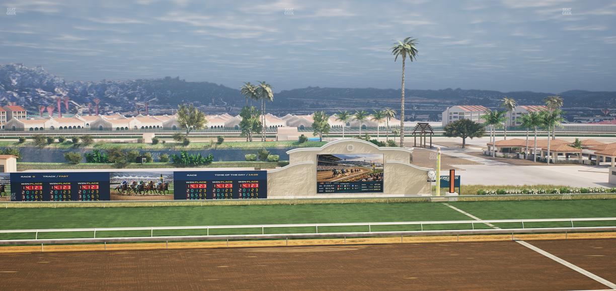 Del Mar Thoroughbred Club - Section Stretch Run Box 19 L Lvl 4 Seat View