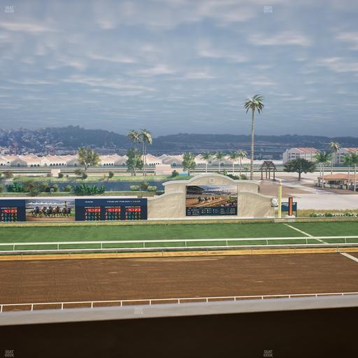 Del Mar Thoroughbred Club - Section Stretch Run Box 19 L Lvl 4 Seat View